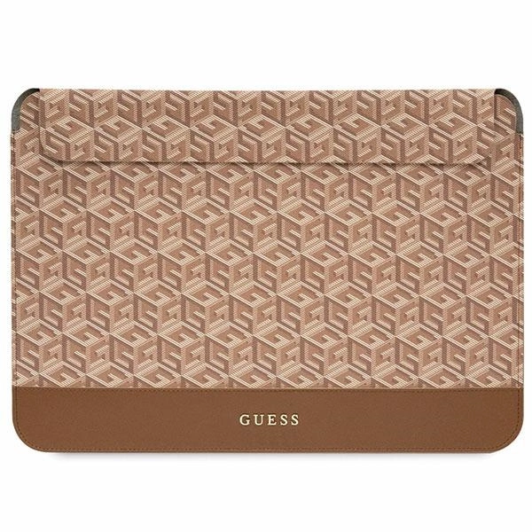 Guess GCube Stripes case for a 14" laptop - browneng