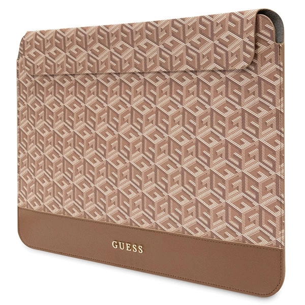 Guess GCube Stripes case for a 14" laptop - browneng
