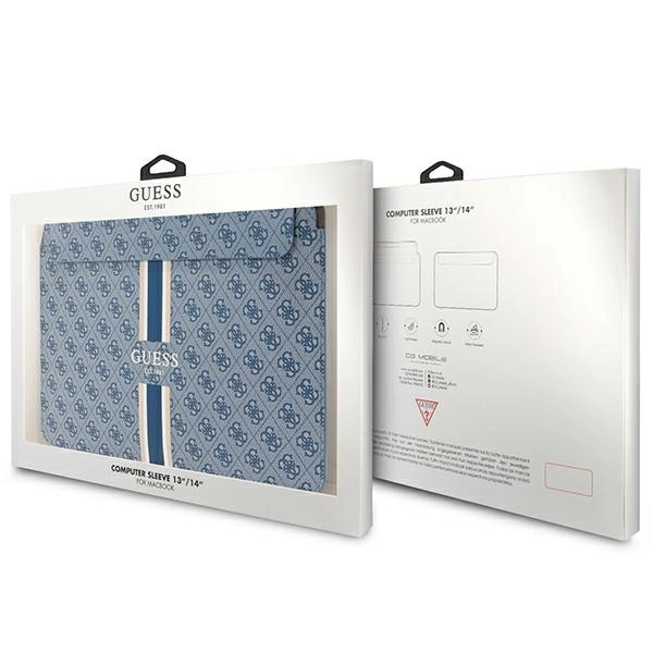 Guess 4G Printed Stripes cover for a 14" laptop - blueeng