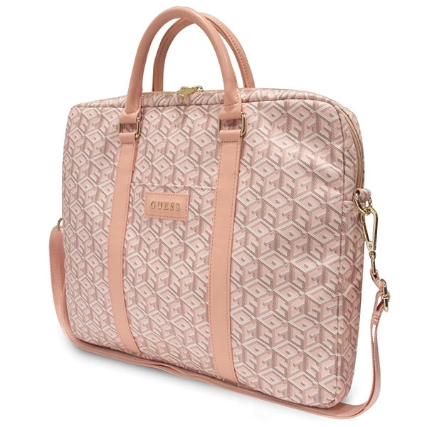 Guess GCube Stripes bag for a 16" laptop - pinkeng