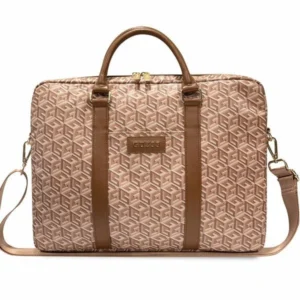 Guess GCube Stripes bag for a 16" laptop - browneng
