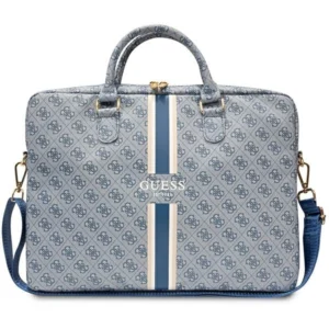 Guess 4G Printed Stripes bag for a 16" laptop - blueeng