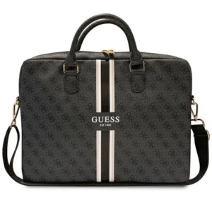 Guess 4G Printed Stripes bag for a 16" laptop - blackeng