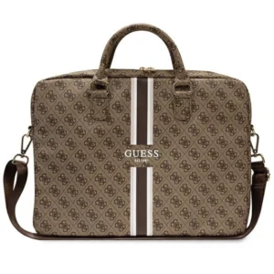 Guess 4G Printed Stripes bag for a 16" laptop - browneng