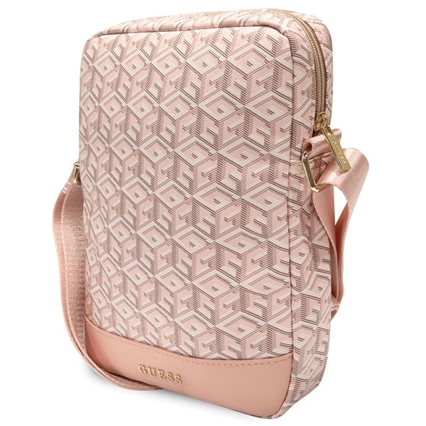 Guess Bag GUTB10HGCFSEP 10" pink/pink GCube Stripe Tablet Bageng