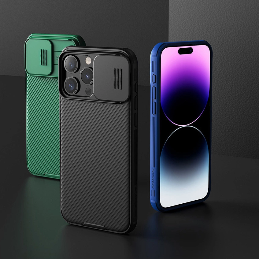Nillkin CamShield Pro Magnetic Case for iPhone 15 Pro Max with Camera Protector - Greeneng