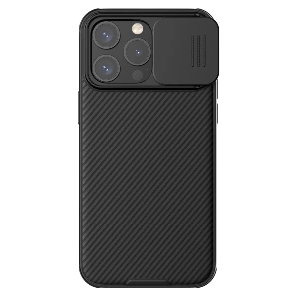 Nillkin CamShield Pro Magnetic Case for iPhone 15 Pro Max with Camera Protector - Blackeng