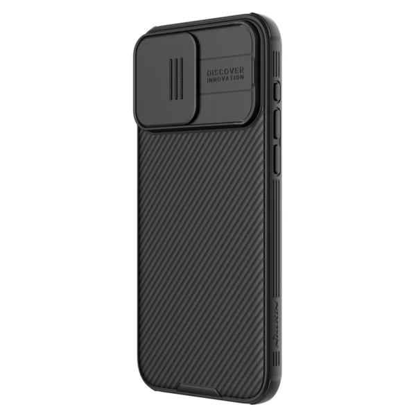 Nillkin CamShield Pro Magnetic Case for iPhone 15 Pro Max with Camera Protector - Blackeng