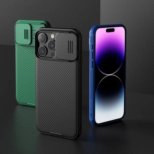 Nillkin CamShield Pro Magnetic Case for iPhone 15 Plus with Camera Protector - Greeneng