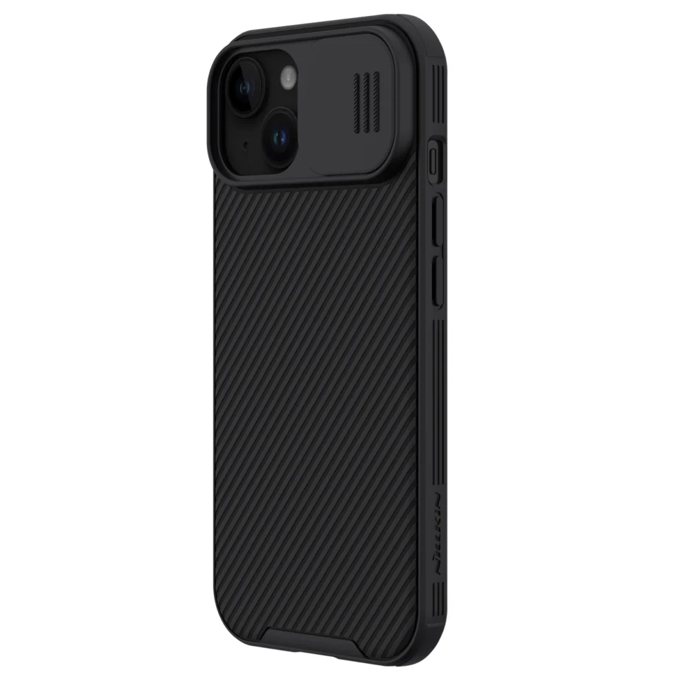 Nillkin CamShield Pro Magnetic Case for iPhone 15 Plus with Camera Protector - Blackeng