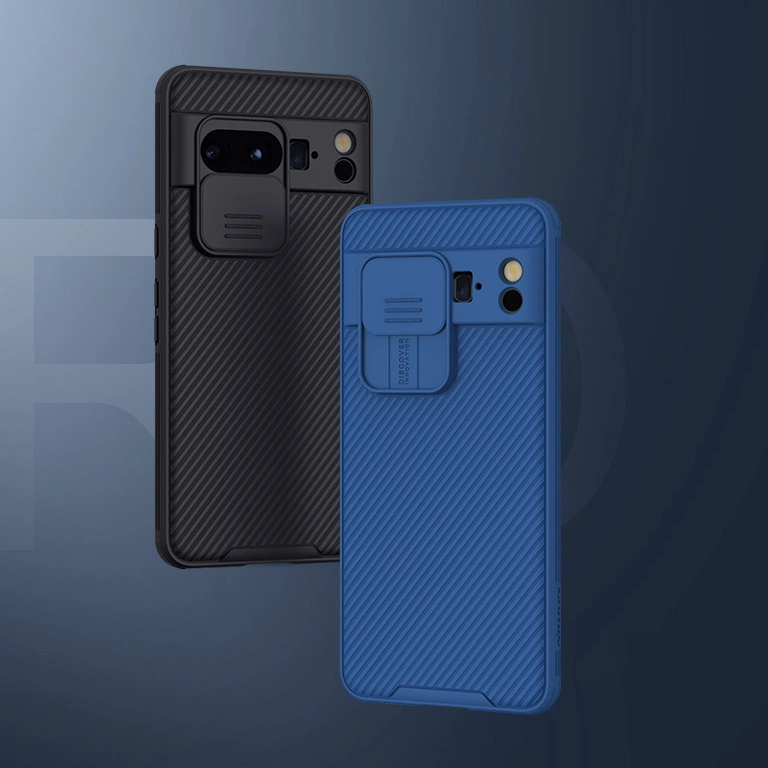 Nillkin CamShield Pro Case with Camera Cover for Google Pixel 8 Pro - Blueeng