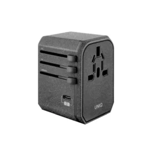 Uniq Voyage LITHOS Collective 33W 2xUSB PD 18W QC 3.0 travel adapter - grayeng