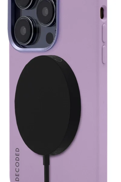 Decoded Silicone Case with MagSafe for iPhone 14 Pro Max - purpleeng