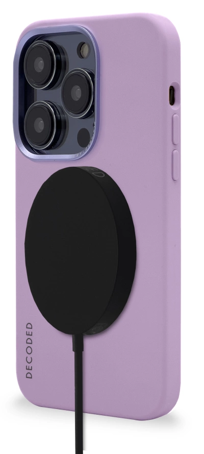 Decoded Silicone Case with MagSafe for iPhone 14 Pro Max - purpleeng