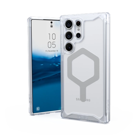 UAG Plyo Pro case for Samsung Galaxy S23 Ultra 5G with built-in magnetic module - transparenteng