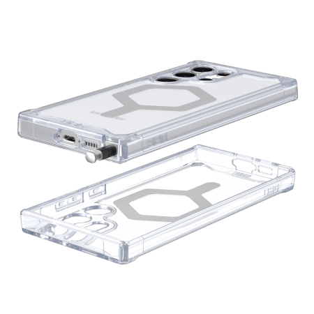 UAG Plyo Pro case for Samsung Galaxy S23 Ultra 5G with built-in magnetic module - transparenteng