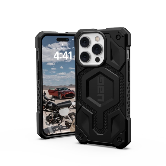 UAG Monarch MagSafe case for iPhone 14 Pro Max - black kevlareng