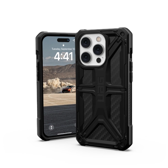 151755_2 UAG Monarch case for iPhone 14 Pro Max - black carboneng