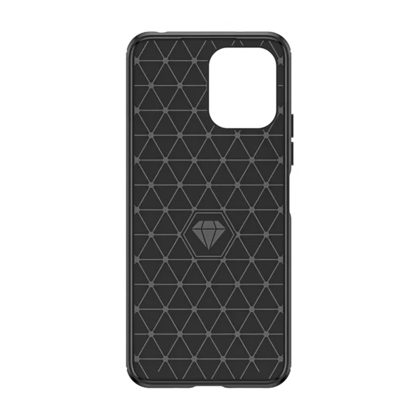 Flexible carbon pattern case for Xiaomi Redmi 12 Carbon Case - blackeng