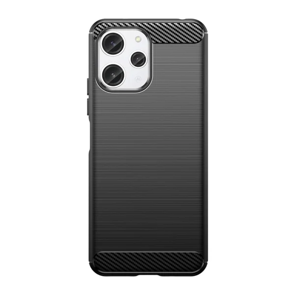 Flexible carbon pattern case for Xiaomi Redmi 12 Carbon Case - blackeng
