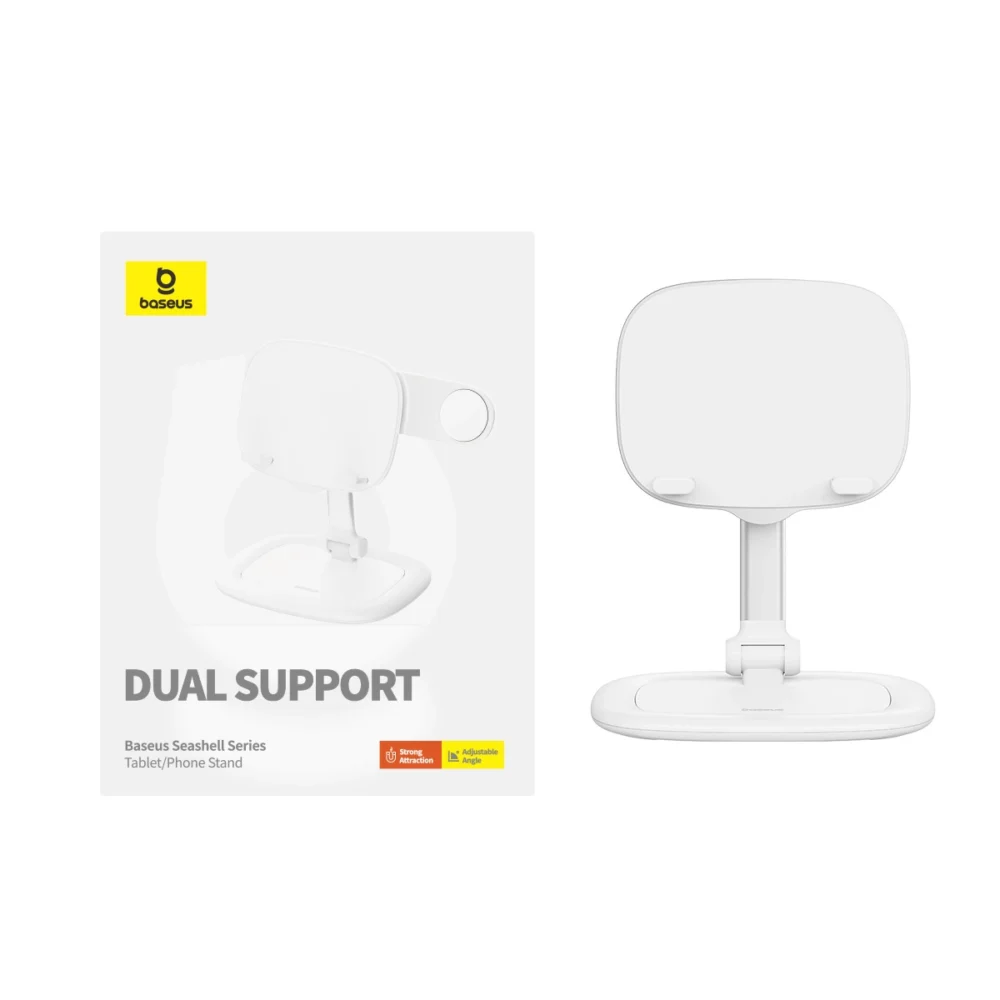 Baseus Seashell Series Adjustable Tablet Stand - Whiteeng