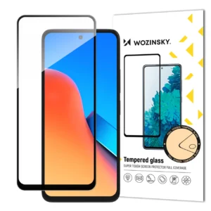 Durable Wozinsky Full Glue Full Screen Tempered Glass with Frame for Xiaomi Redmi 12 - Blackeng