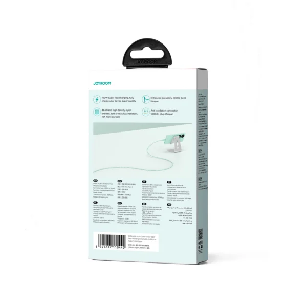 Joyroom Multi-Color Series S-A34 USB-A / USB-C cable 100W 1m - greeneng