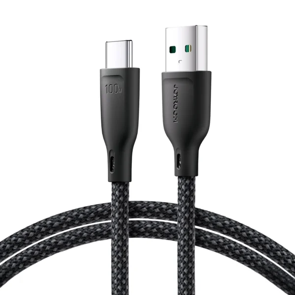 Joyroom Multi-Color Series S-A34 USB-A / USB-C cable 100W 1m - blackeng