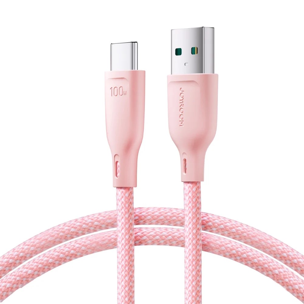 Joyroom Multi-Color Series S-A34 USB-A / USB-C Cable 100W 1m - Pinkeng