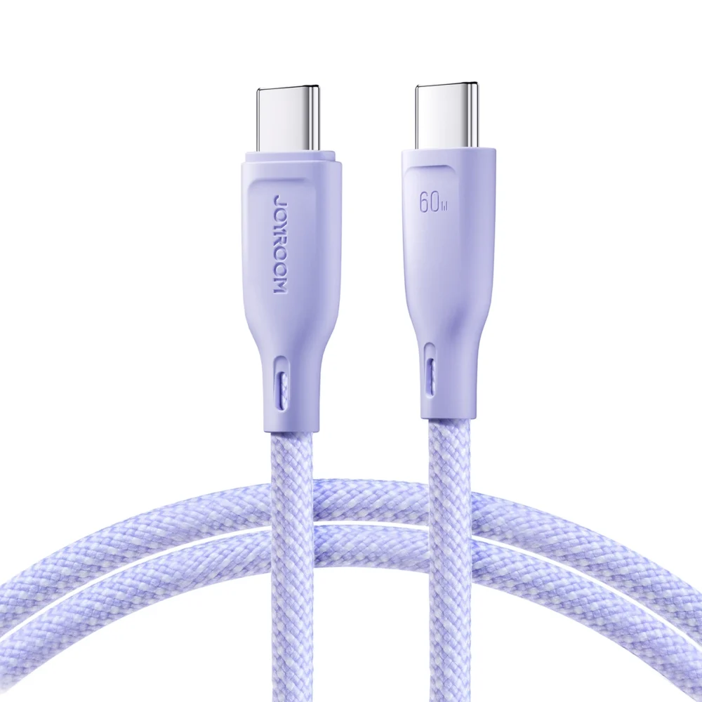 Joyroom Multi-Color Series S-A34 USB-C / USB-C PD 60W 1m Cable - Purpleeng