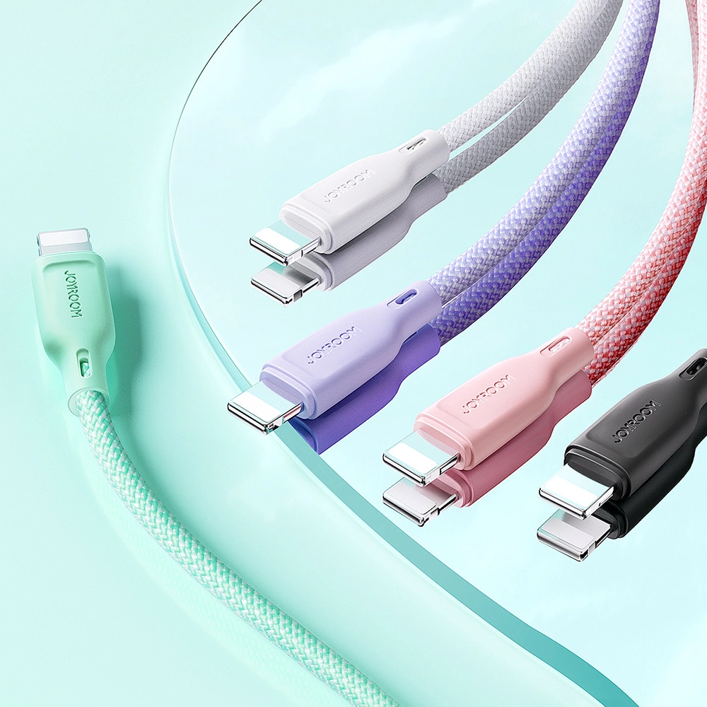 Joyroom Multi-Color Series S-A34 USB-C / USB-C PD 60W 1m Cable - Purpleeng