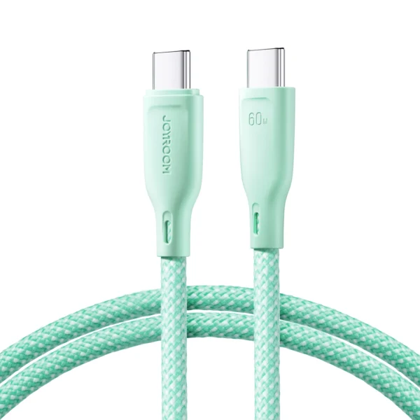 Joyroom Multi-Color Series S-A34 USB-C / USB-C PD 60W cable 1m - greeneng