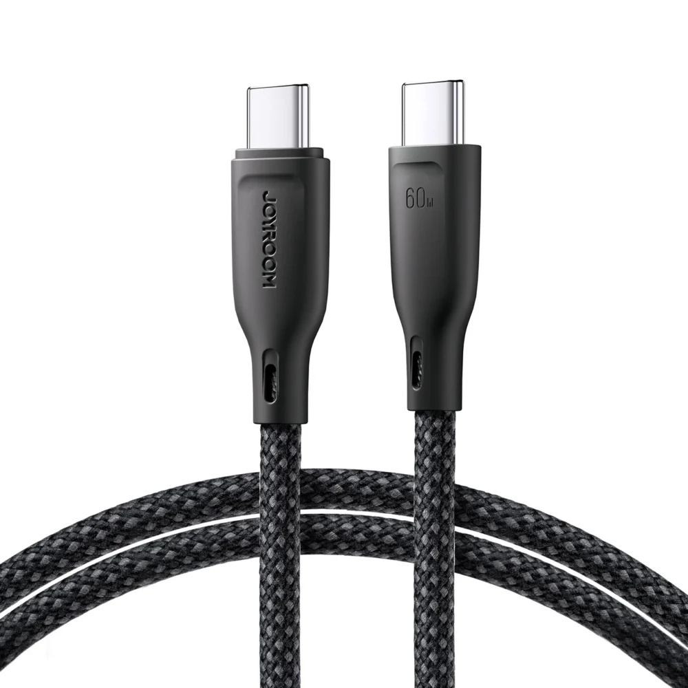 Joyroom Multi-Color Series S-A34 USB-C / USB-C PD 60W cable 1m - blackeng