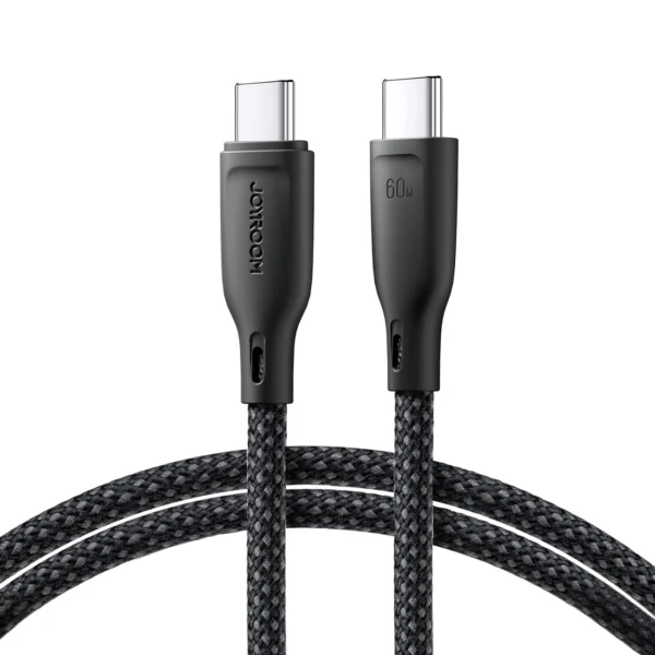 Joyroom Multi-Color Series S-A34 USB-C / USB-C PD 60W cable 1m - blackeng