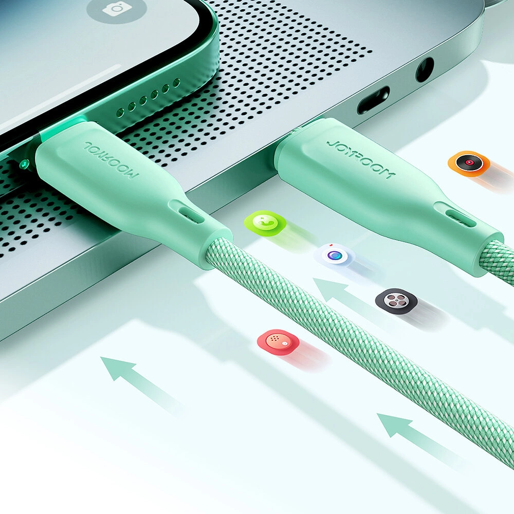 Joyroom Multi-Color Series S-A34 USB-C / USB-C PD 60W 1m Cable - Pinkeng
