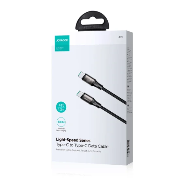 Joyroom Light-Speed ​​Series S-A25 USB-C / USB-C cable 100W 1.2m - blackeng