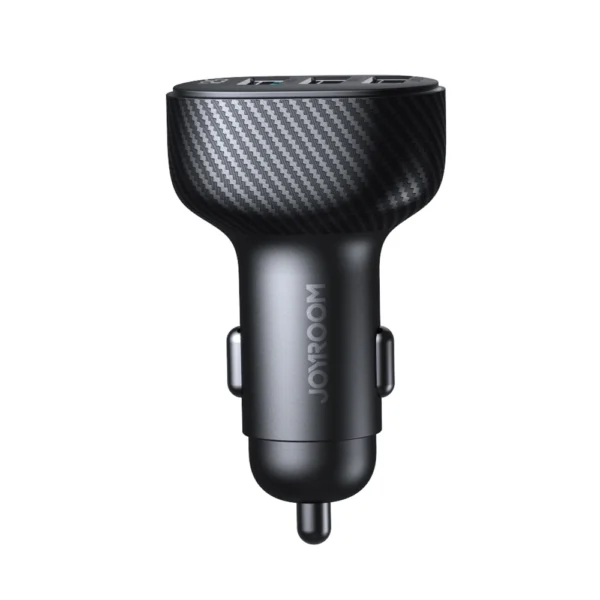 Joyroom JR-CCD03 3.4A car charger with 3x USB-A display - blackeng