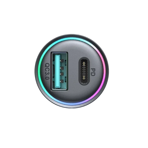 Joyroom JR-CCN04 60W USB-A USB-C mini charger - blackeng