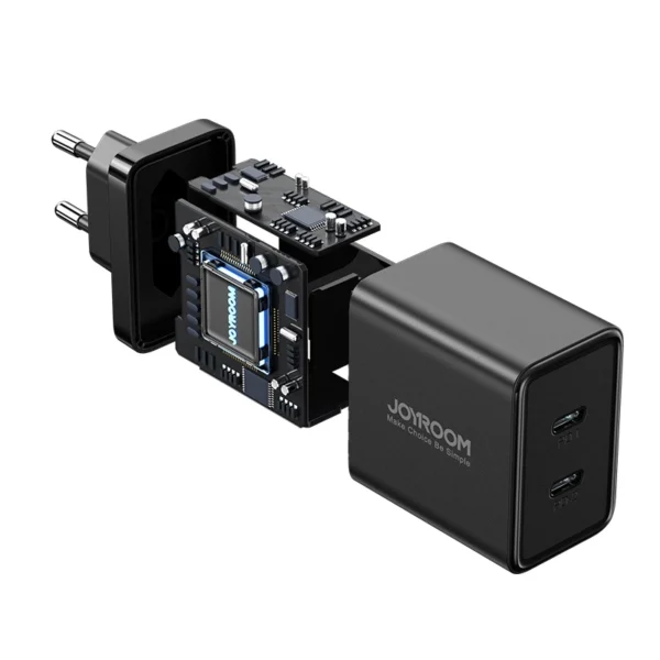 Joyroom JR-TCF09 fast charger 2x USB-C 40W - blackeng
