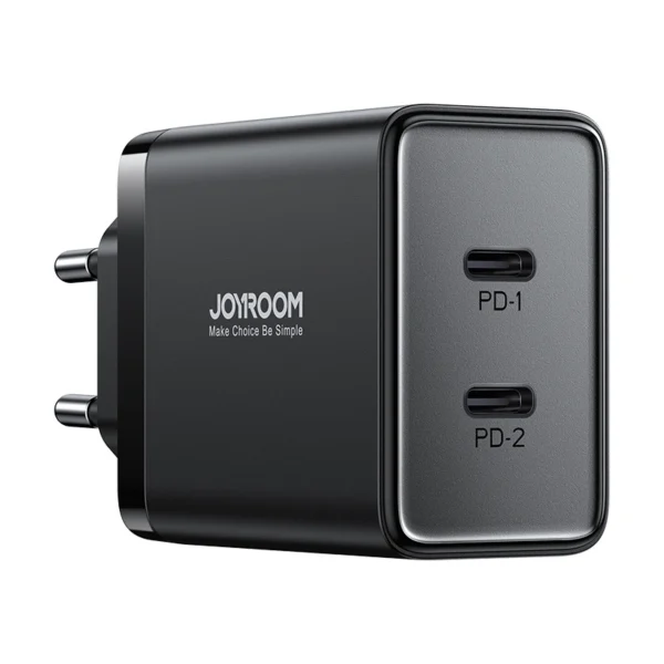 Joyroom JR-TCF09 fast charger 2x USB-C 40W - blackeng