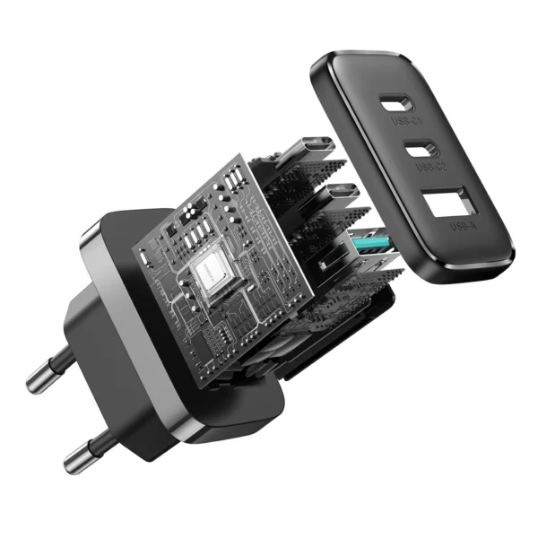 Joyroom JR-TCF10 fast charger 2x USB-C USB-A 32W - blackeng