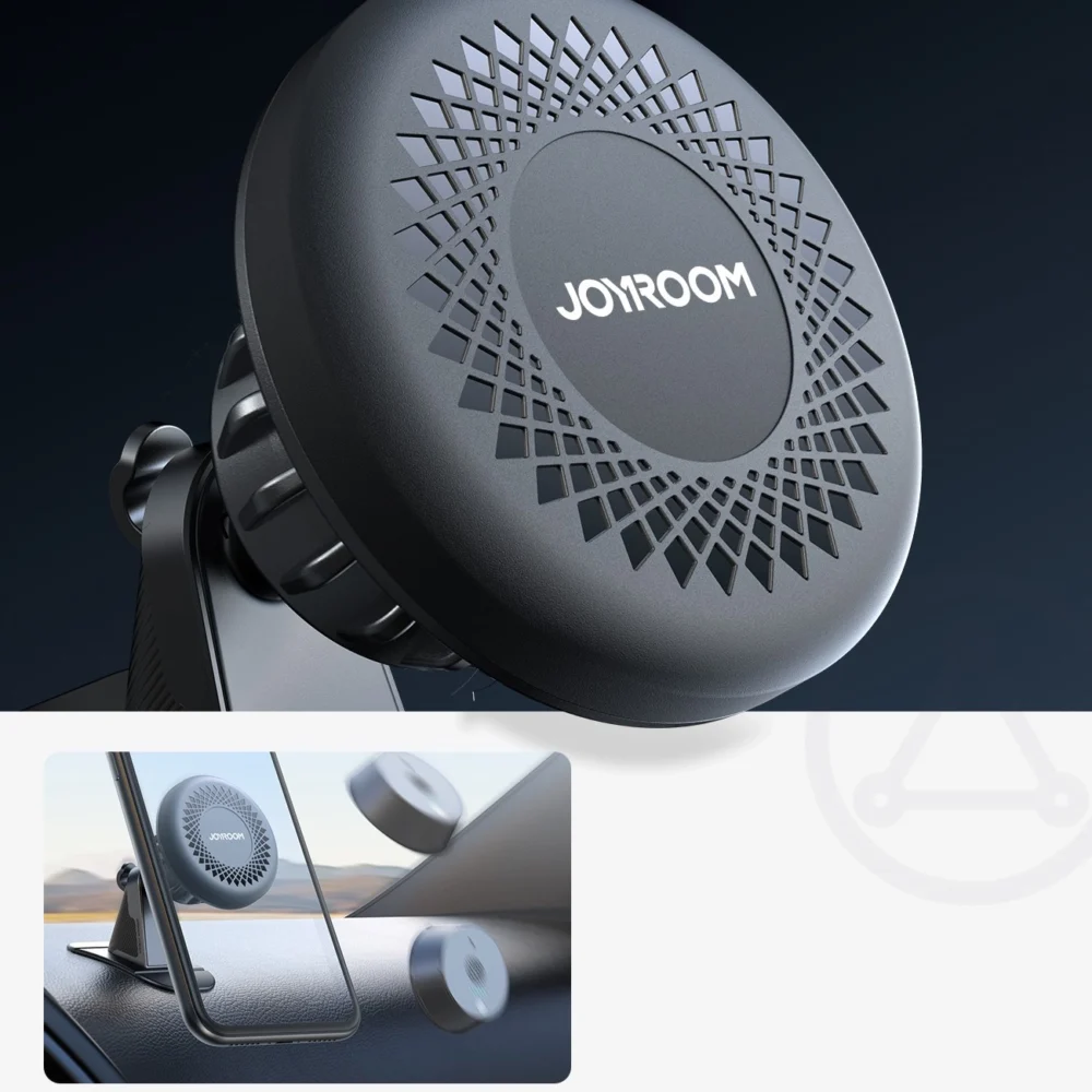 Joyroom JR-ZS356 magnetic cockpit phone holder - dark grayeng