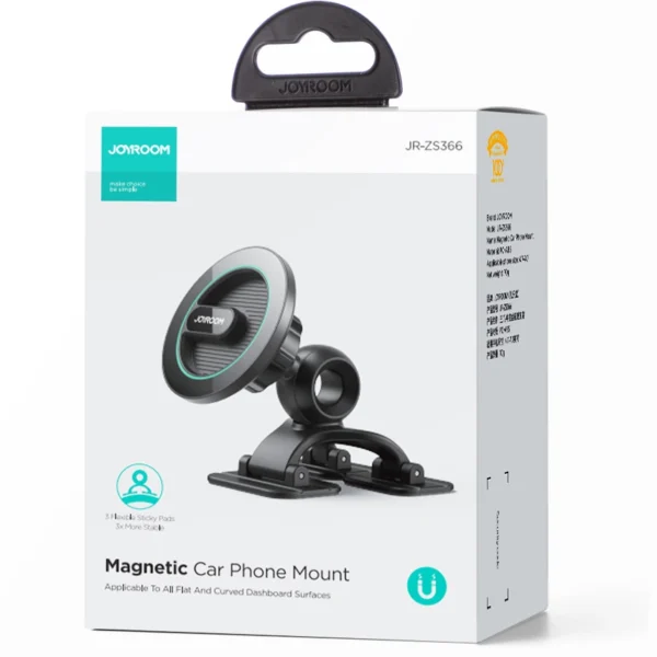 Joyroom JR-ZS366 magnetic cockpit phone holder - blackeng