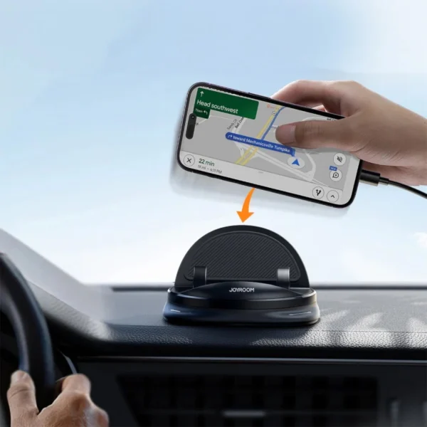 Joyroom JR-ZS354 phone holder with suction cup for car, office, home - blackeng