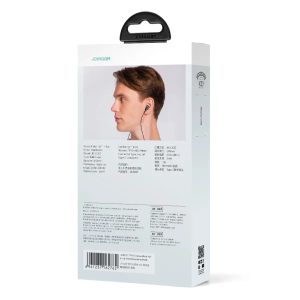 Joyroom TYPE-C Series JR-EC07 USB-C in-ear headphones metal - blackeng