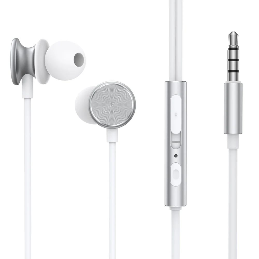 Joyroom Wired Series JR-EW03 wired in-ear headphones - silvereng