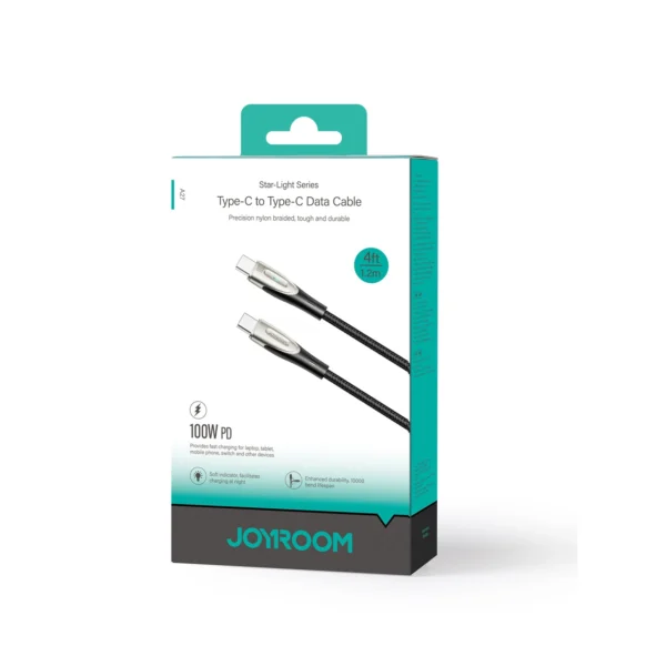 Joyroom Star-Light Series SA27-CC5 USB-C / USB-C cable 100W 1.2m - blackeng