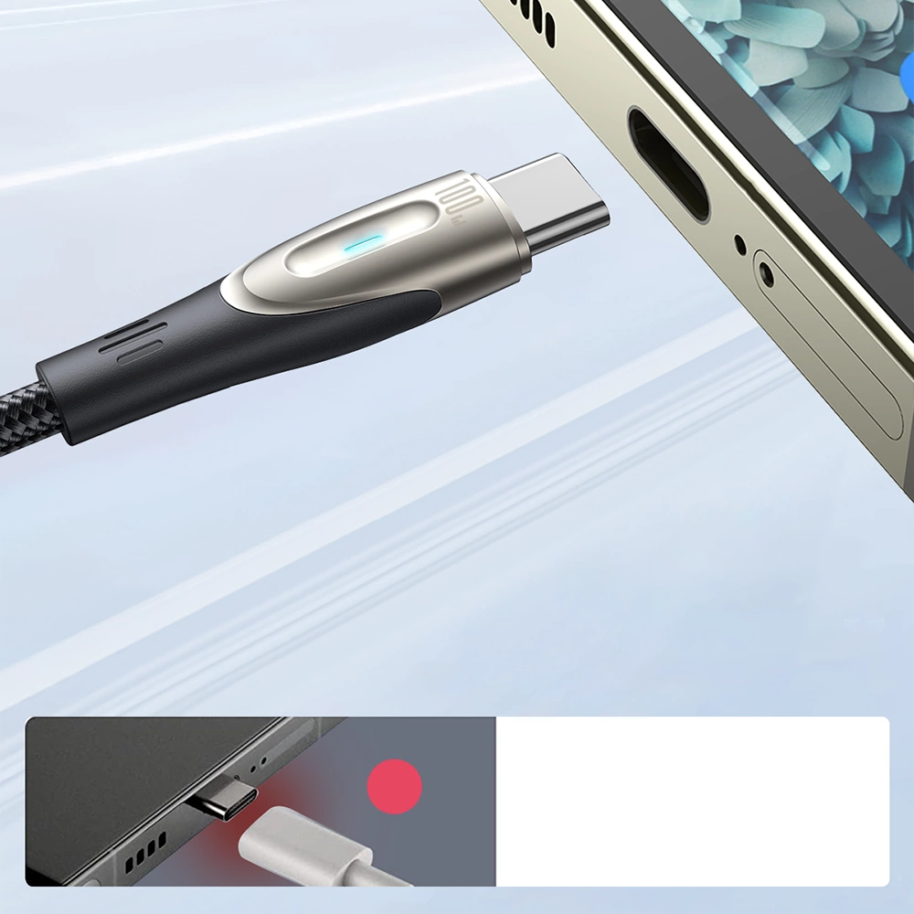Joyroom Star-Light Series SA27-CC5 USB-C / USB-C cable 100W 1.2m - blackeng