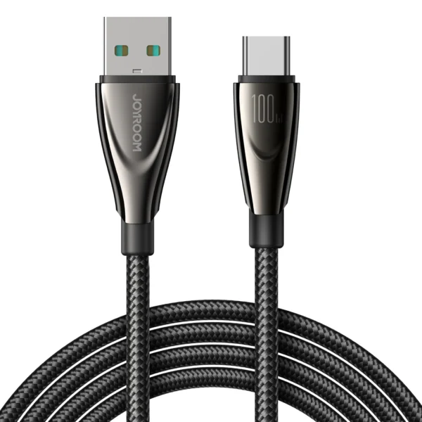 Joyroom Pioneer Series SA31-AC6 USB-A / USB-C Cable 100W 1.2m - Blackeng