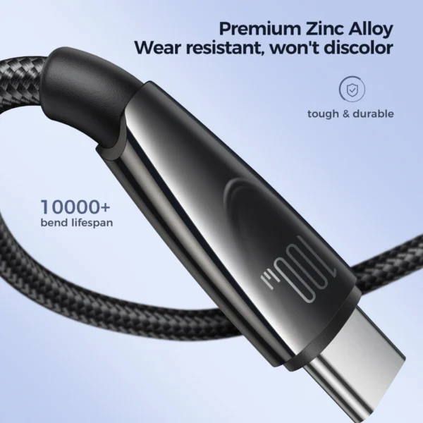 Joyroom Pioneer Series SA31-AC6 USB-A / USB-C Cable 100W 1.2m - Blackeng